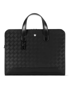 Flache Schreibmappe aus Extreme Leder - Schwarz - Leder - MB129962 - Dokumententaschen