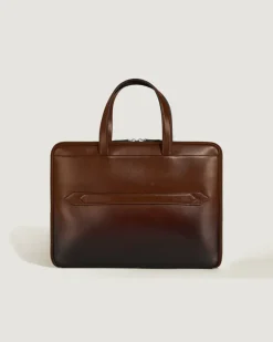 Flache Schreibmappe aus Meisterstück Leder - Sfumato-Braun - Leder - MB220309 - Aktentaschen