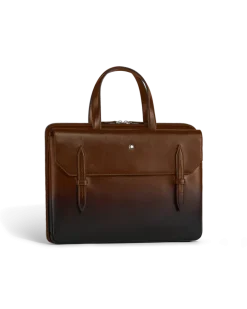 Flache Schreibmappe aus Meisterstück Leder - Sfumato-Braun - Leder - MB220309 - Aktentaschen