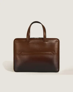 Flache Schreibmappe aus Meisterstück Leder - Sfumato-Braun - Leder - MB220309 - Aktentaschen