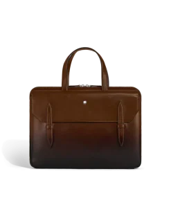 Flache Schreibmappe aus Meisterstück Leder - Sfumato-Braun - Leder - MB220309 - Aktentaschen