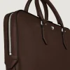 Flache Schreibmappe aus Sartorial Leder - Ebony colour - Leder - MB222921 - Dokumententaschen