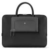 Flache Schreibmappe aus Sartorial Leder - Schwarz - Leder - MB130272 - Dokumententaschen