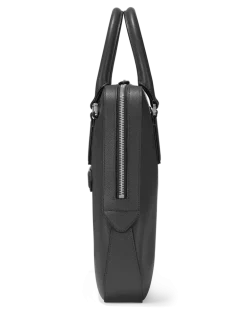 Flache Schreibmappe aus Sartorial Leder - Schwarz - Leder - MB130272 - Dokumententaschen