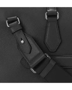 Flache Schreibmappe aus Sartorial Leder - Schwarz - Leder - MB130272 - Dokumententaschen