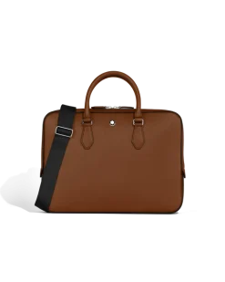 Flache Schreibmappe aus Sartorial Leder - Rehbraun - Leder - MB220334 - Dokumententaschen
