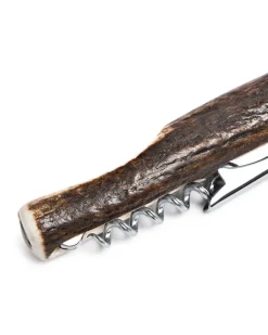 Flaschenöffner mit Hirschhorn - Braun