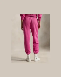 Fleece-Jogginghose mit Tunnelzug Pink