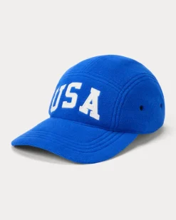 Fleece-Kappe mit US-Flagge Blue