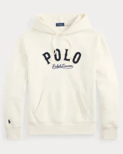 Fleece-Kapuzenshirt RL mit Western-Logo White