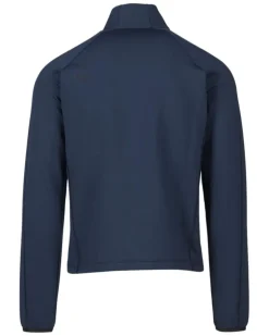 Fleeceoberteil mit kurzem Reißverschluss - Blau