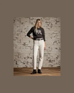 Fleece-Sweatshirt mit Logo Black