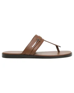 Flip-Flops mit Logo - Braun