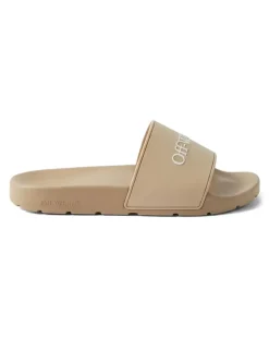 Flip-Flops mit Logo-Prägung - Nude