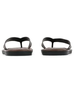 Flip-Flops mit Logo-Print - Braun