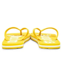 Flip-Flops mit Logo-Print - Gelb