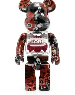 Flor@ BE@RBRICK 400% Figur - Schwarz