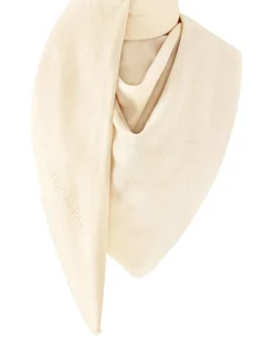 Flower And Straps Tuch Beige