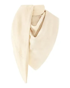 Flower And Straps Tuch Beige