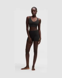 Focuser BH mit V-Ausschnitt Leichter Halt für A/B-Cups für Frauen – Größe in Black