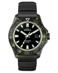 Forged Carbon Automatic Armbanduhr 45mm - Schwarz