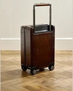 Formula 1005 Scritto Venezia Leather Suitcase Brown