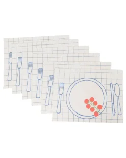 Friendsgiving Tischsets (6er-Set) - Nude
