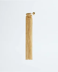 Fringes Mono-Ohrring-Gelb - Damen