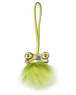 Frosch-Taschenanhänger mit flauschigem Schwanz - Charms und Schlüsselanhänger - Damen - Grün