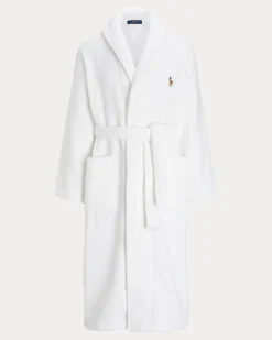 Frottee-Bademantel White