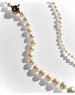 Fußkettchen Peggy à Pied aus Süßwasserperlen mit 14kt Gelbgold