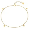 Fußkette Gelbgold