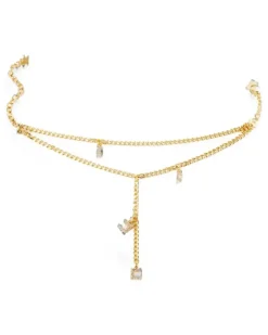 Fußkette mit Anhängern - Gold