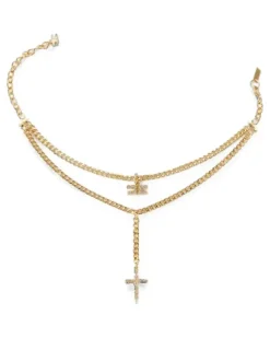 Fußkette mit Anhängern - Gold