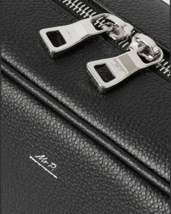 Full-Grain Leather Briefcase Black