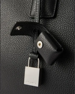 Full-Grain Leather Duffle Bag Black