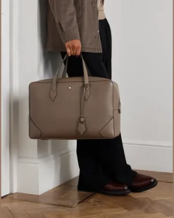 Full-Grain Leather Holdall Neutrals
