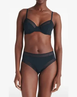 Gabby Graphic Tanga-Slip - Blau