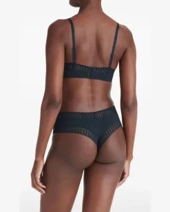 Gabby Graphic Tanga-Slip - Blau
