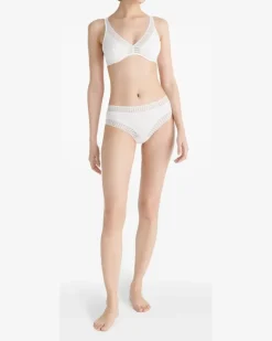 Gabby Graphic Tanga-Slip - Weiß