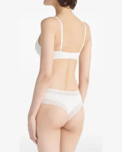 Gabby Graphic Tanga-Slip - Weiß