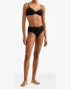 Gabby Graph Tanga - Schwarz