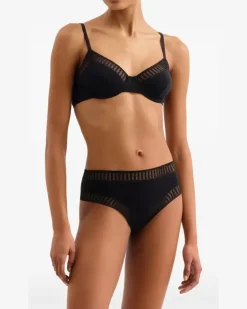 Gabby Graph Tanga - Schwarz