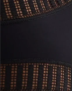 Gabby Graph Tanga - Schwarz