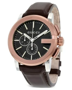 G-Chrono Armbanduhr aus Edelstahl 44mm - Schwarz