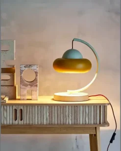 Gebogene Bubble Tischlampe - Weiß