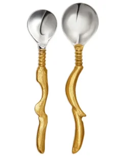 Gebürstetes Besteck (4er-Set) - Gold