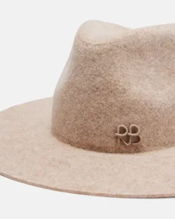 Gefilzter Fedora-Hut Beige