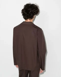 Geknöpftes Pyjama-Oberteil - Braun