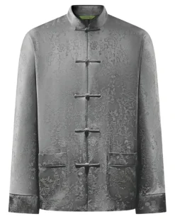 Gemusterter Pyjama - Grau